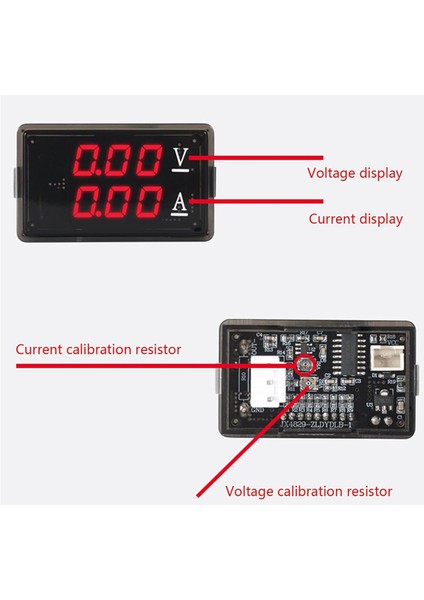 DC0-100V 10A LED Dijital Voltmetre Ampermetre, Kırmızı+Mavi (Yurt Dışından) indirimleri