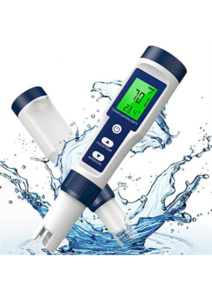 Tds Ölçer, 0-200000 Ppm Ölçer, 0-14 Ph Ölçer, Tds/ec/tuz/sıcaklık/ph (Yurt Dışından)