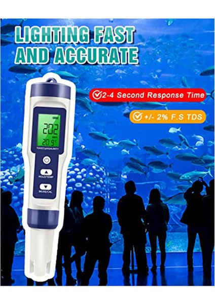 Tds Ölçer, 0-200000 Ppm Ölçer, 0-14 Ph Ölçer, Tds/ec/tuz/sıcaklık/ph (Yurt Dışından) fırsatları