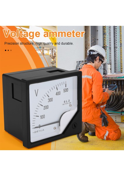 6l2 Voltmetre Ac 500V Işaretçi Tip Voltaj Ölçer Mekanik Başlık (Yurt Dışından)