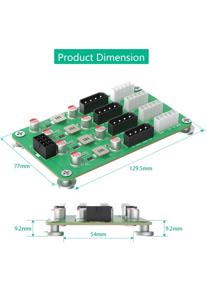Atx Psu Için Atx 6/8pin 12V Ila 8 Yollu 5V/12V 3A Güç Adaptörü (Yurt Dışından)
