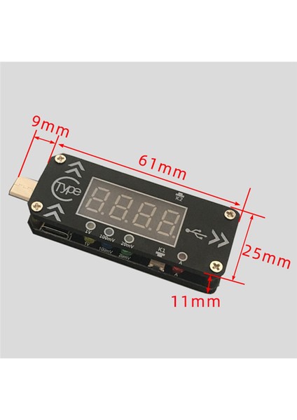 USB Şarj Tetikleyici Şarj Cihazı Voltmetre Ampermetre Pd Şarj Cihazı Için (Yurt Dışından)