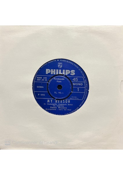 Demis Roussos - My Reason 45'lik Plak