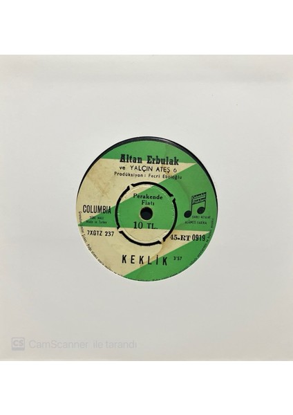 Altan Erbulak – Keklik 45'lik Plak