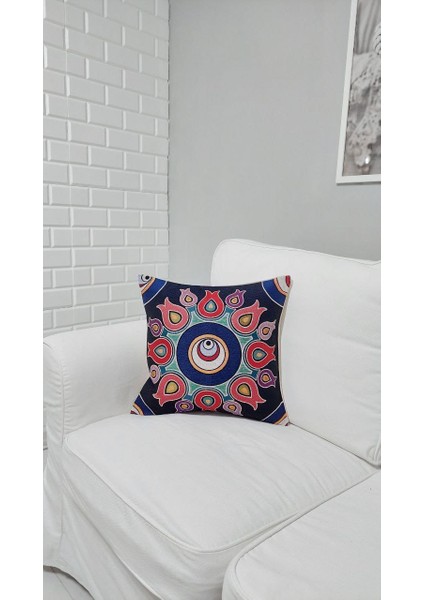 Goblen Pamuk Dokuma Kumaş Yastık Kırlent Kılıfı Pillow