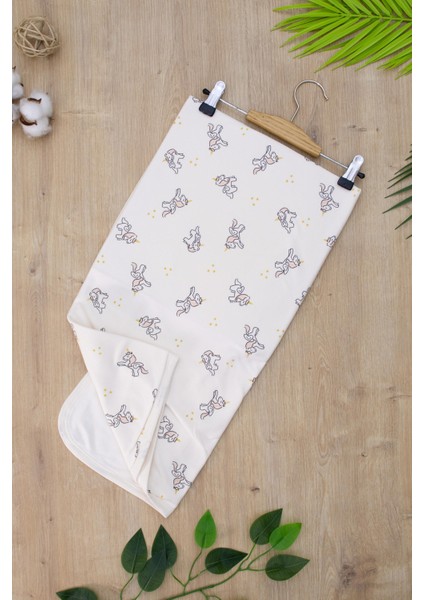 Kız Erkek Bebek Çift Katlı Natural Penye Battaniye STL6905