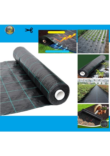 150 cm x 1 Metre Taban Örtüsü, Sera Taban Örtüsü, Zemin Örtüsü, Yabancı Ot Örtüsü