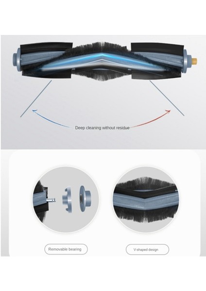 Ecovacs Deebot T20 OMNI/T20/T20 MAX/T20 Pro Vakum Için Aksesuar Seti Ana Yan Fırça Paspas Pedi Hepa Filtre Toz Torbası (Yurt Dışından)