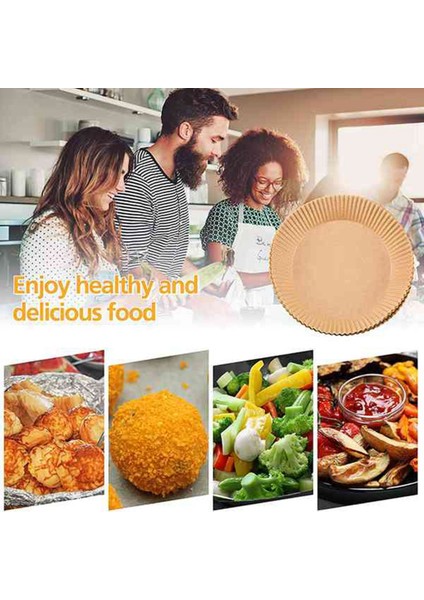 100 Adet Hava Fritöz Parşömen Kağıt Gömlekleri Yapışmaz Tek Kullanımlık Hava Fritöz Gömlekleri Sepeti Deliksiz Yuvarlak (Beyaz + Kahverengi) (Yurt Dışından) fiyatları