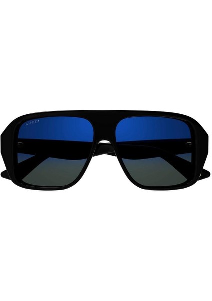 GG1615S 001 57-13-145 Unisex Füme Degrade Camlı Siyah Asetat Geometrik Güneş Gözlüğü modelleri