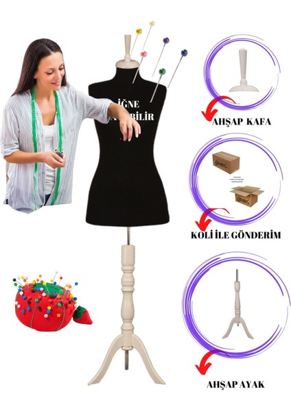 36 Beden Iğne Batabilen Terzi Mankeni