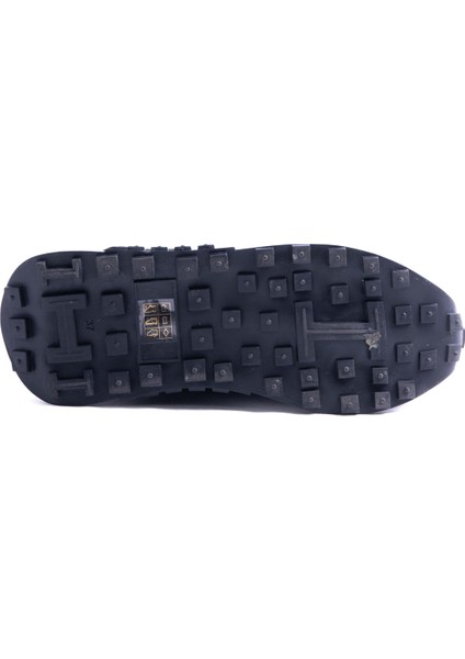 Strap Siyah Kapitone Gerçek Deri Sneaker