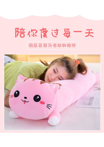 Yeni Uzun Kedi Yastık Peluş Oyuncak Kızlar Uyku Yastığı Yumuşak Bacaklar Bacaklar Sevimli Bebek (900MM) (Yurt Dışından)