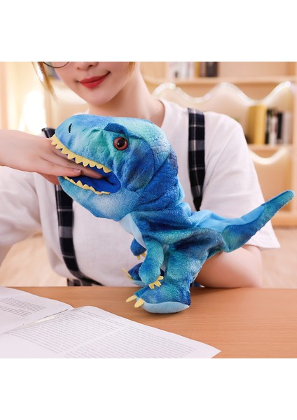 Peluş Bebek El Kuklası Ebeveyn-Çocuk Oyunu Dinozor Tyrannosaurus Rex Balina Timsah Eldiven Bebek Bez Bebek (200MM-350MM) (Yurt Dışından) modelleri