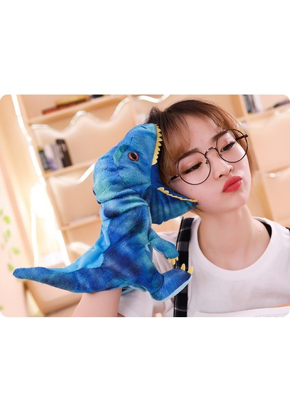 Peluş Bebek El Kuklası Ebeveyn-Çocuk Oyunu Dinozor Tyrannosaurus Rex Balina Timsah Eldiven Bebek Bez Bebek (200MM-350MM) (Yurt Dışından) fırsatları
