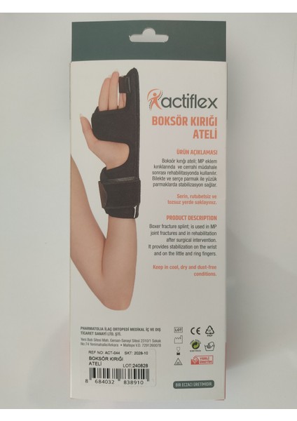 Boksör Kırığı Ateli