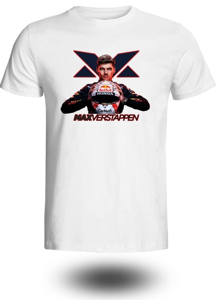 Formula Severler Özel Koleksiyon Baskılı Beyaz T-Shırt