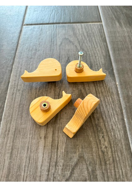 Masif Ahşap Balina Çocuk Bebek Odası Kulp modelleri