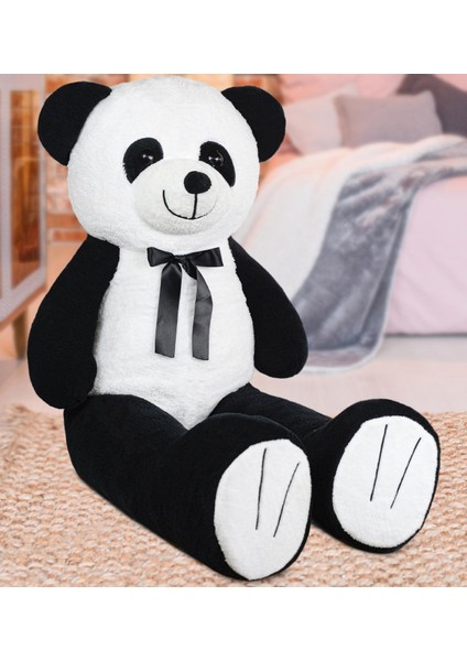 Ayıcı Oyuncak 140 cm Papyonlu Panda (%100 Yerli)