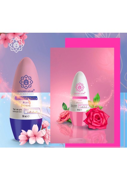 Pink & Blue 2 si 1 Arada 50 ml Roll On Deodorant Gün Boyu Ferahlık