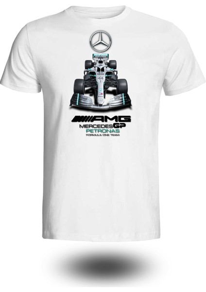Formula Severler Özel Koleksiyon Baskılı Beyaz T-Shırt