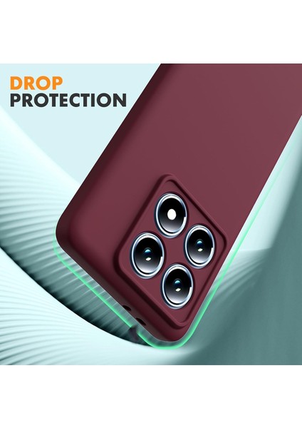 Xiaomi Mi 14T Pro Kılıf Kamera Korumalı Renkli Yumuşak Mat Silikon + 9h Ekran Koruyucu Cam 2in1 Set