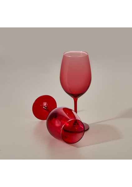 Larc 2'li Ayaklı Bardak - Kırmızı - 540 ml