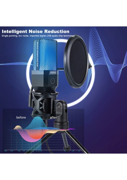 Bilgisayar RGB Mikrofon 20-20KHZ