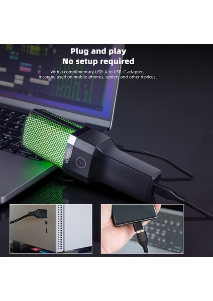 Bilgisayar RGB Mikrofon 20-20KHZ