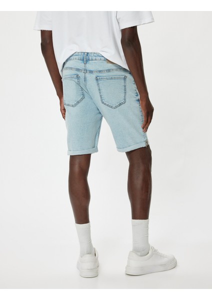 Oversize Kot Şort Bermuda Cep Detaylı Pamuklu fırsatları