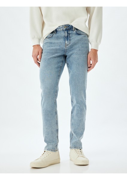 Slim Fit Kot Pantolon - Brad Jean