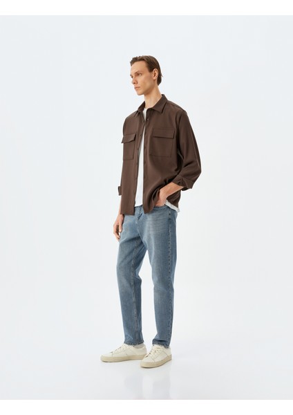 Tapered Fit Kot Pantolon - Joe Jean