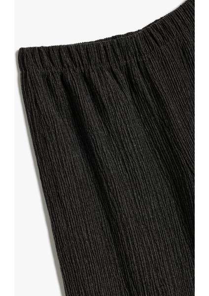 Bol Paça Pantolon Beli Lastikli