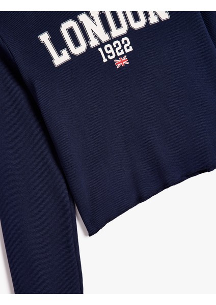 Kapşonlu Sweatshirt Şehir Baskılı Şardonlu Pamuklu modelleri