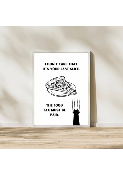 Çerçeveli , Kedili Poster, Pinterest Minimal Duvar Dekorasyonu