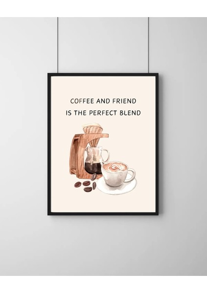 Çerçeveli, 'coffee' Kahve Köşesi, Mutfak Dekoratif Tablo, Modern Pinterest Tarzı Çerçeveli Poster modelleri