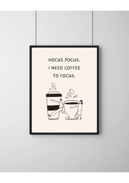 Çerçeveli, 'focus' Kahve Köşesi, Mutfak Dekoratif Tablo, Modern Pinterest Tarzı Çerçeveli Poster modelleri