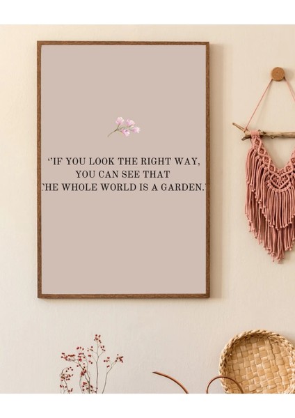 Çerçeveli, 'garden' Soft Renkli 2li Dekoratif Tablo, Modern Pinterest Tarzı Çerçeveli Poster modelleri