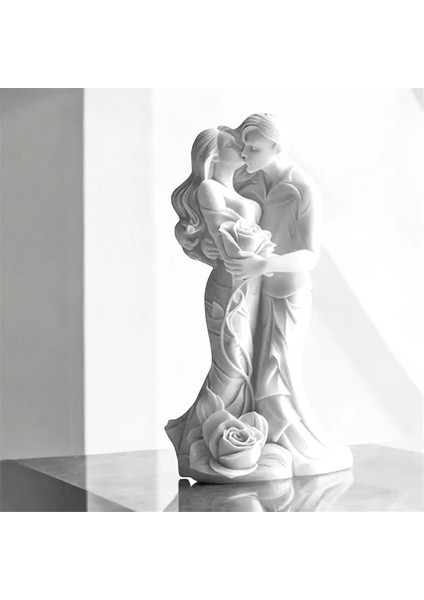 Romantik Çift Heykeli & Biblosu 11 x 5 cm – Özel Tasarım Aşkın Simgesi - Sevgili Biblo indirimleri
