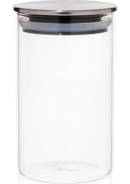 Borosilikat Cam Kavanoz Metal Kapaklı Silikon Contalı 8,5*15 cm modelleri