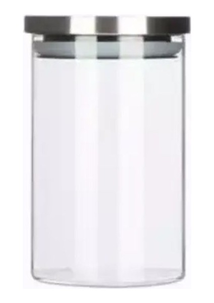Borosilikat Cam Kavanoz Metal Kapaklı Silikon Contalı 8,5*15 cm fırsatları