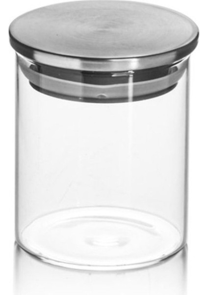 Borosilikat Cam Kavanoz Metal Kapaklı Silikon Contalı 8,5*15 cm indirimleri