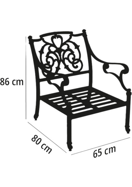 Aden 2+1+1 Döküm Bahçe Oturma Takımı | Rehome fırsatları