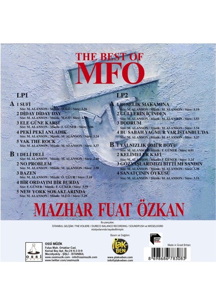 The Best Of MFÖ - Çift LP Plak