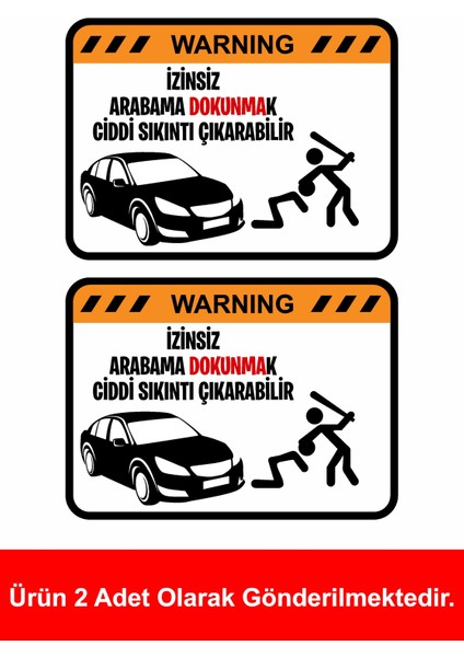 Arabama Dokunma Sticker Araba Oto Sticker 00655
