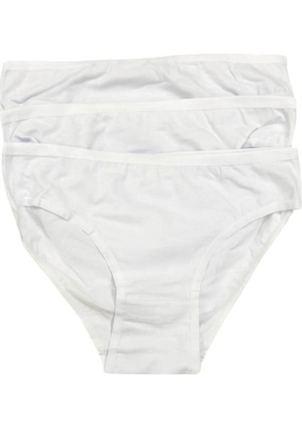 3'lü Paket Compact Penye Elastan Pamuk Kadın Külot