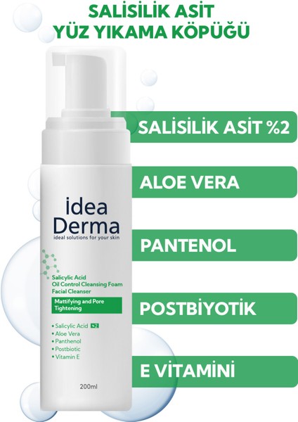 Salisilik Asit Yüz Yıkama Köpüğü 200 ml