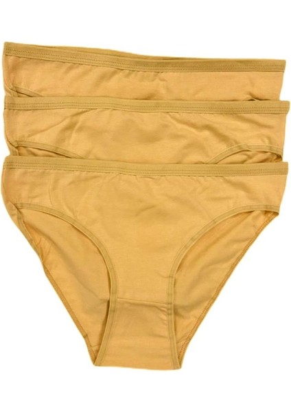 3'lü Paket Compact Penye Elastan Pamuk Kadın Külot