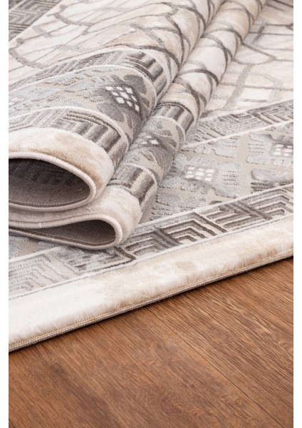 Lynosse Bej Gri Yumuşak Konforlu Halı P1143 modelleri