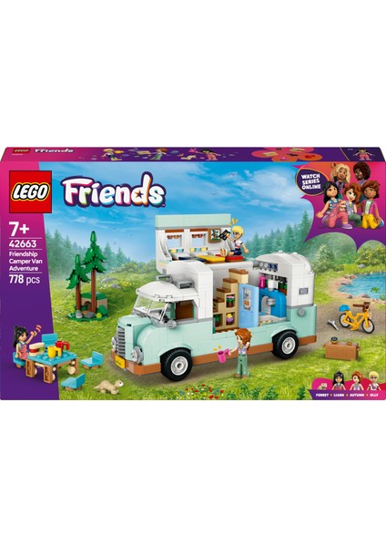 ® Friends Arkadaşlık Karavan Macerası 42663 - 7 Yaş & Üzeri Çocuklar için Yaratıcı Oyuncak Yapım Seti (778 Parça)